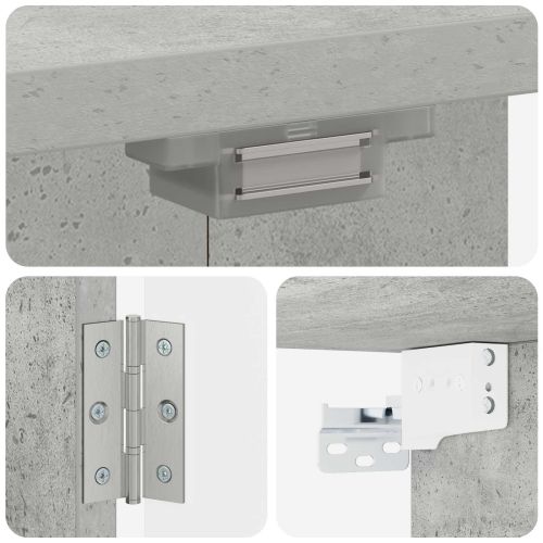 Кабинет за дартборд DELFT Бетонно сиво 52,5 x 10,5 x 53,5 см