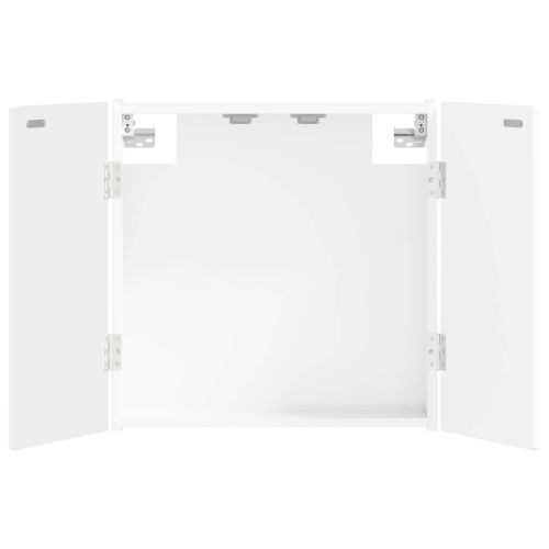 Кабинет за дартборд DELFT Бял гланц 52,5 x 10,5 x 53,5 см