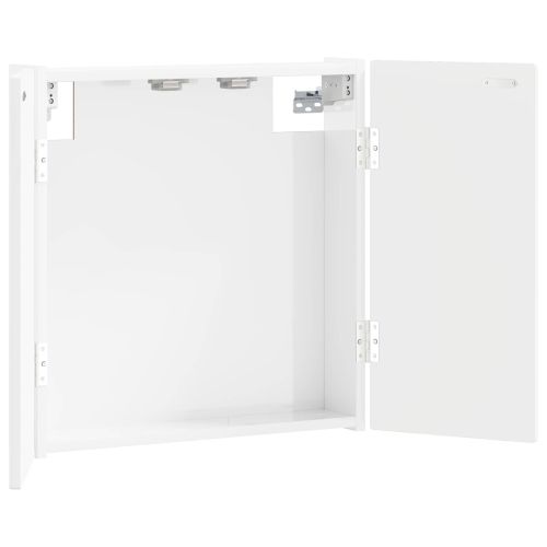 Кабинет за дартборд DELFT Бял гланц 52,5 x 10,5 x 53,5 см