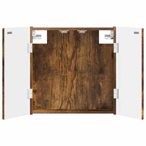 Кабинет за дартборд DELFT Опушен дъб 52,5 x 10,5 x 53,5 см