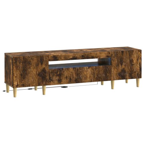 LED телевизионен кабинет DELFT 153 x 35 x 43 см Опушен дъб