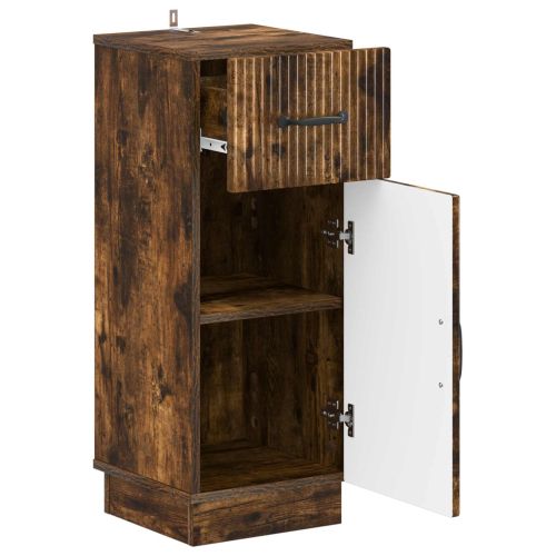 Шкаф за баня HOORN Опушен дъб 30 x 31 x 77 см
