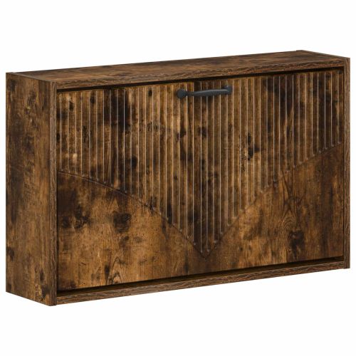 Стенно шкафче за обувки HOORN 71 x 17 x 43 см Опушен дъб