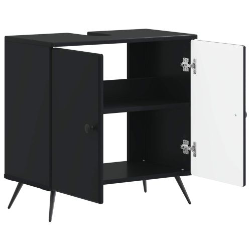 Шкаф за мивка в баня BREDA Черно 59,5 x 31,5 x 59 см
