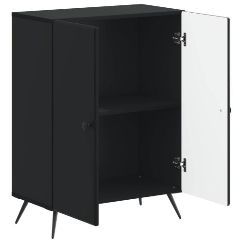 Шкаф за баня BREDA Черно 59,5 x 31 x 80 см Инженерна дървесина