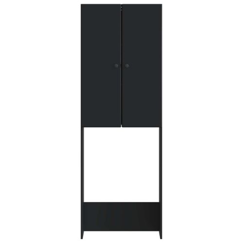Тоалетна Шкаф BREDA Черно 66 x 25,5 x 190 см