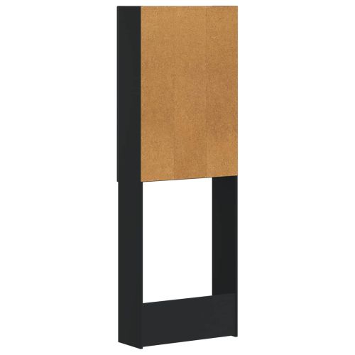 Тоалетна Шкаф BREDA Черно 66 x 25,5 x 190 см
