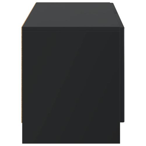 ТВ шкаф Черно Инженерна дървесина