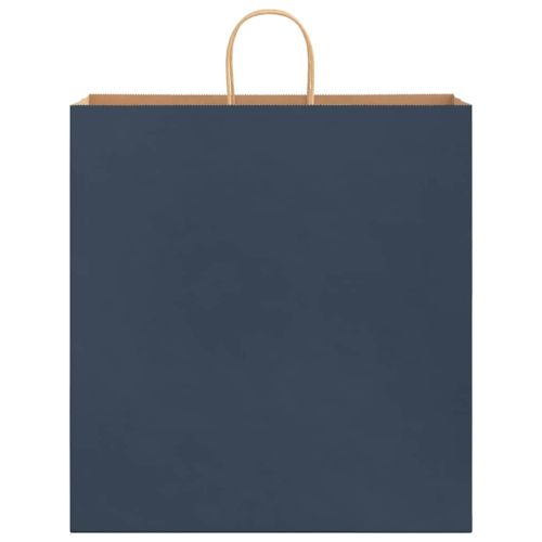 Хартиени торбички 250 бр с дръжки сини 45x17x48 см