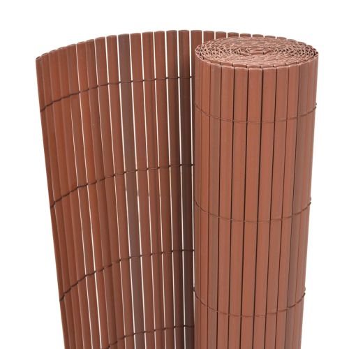 Градска ограда Кафяво 150 x 500 cm ПВЦ
