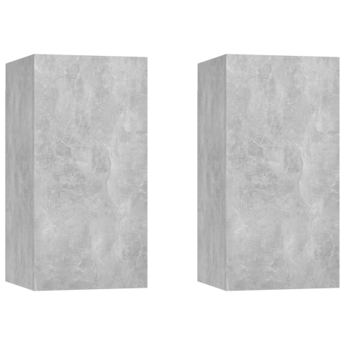 | ТВ шкафове | 2 pcs Циментено сиво 31 x 30 x 60 cm Инженерно дърво