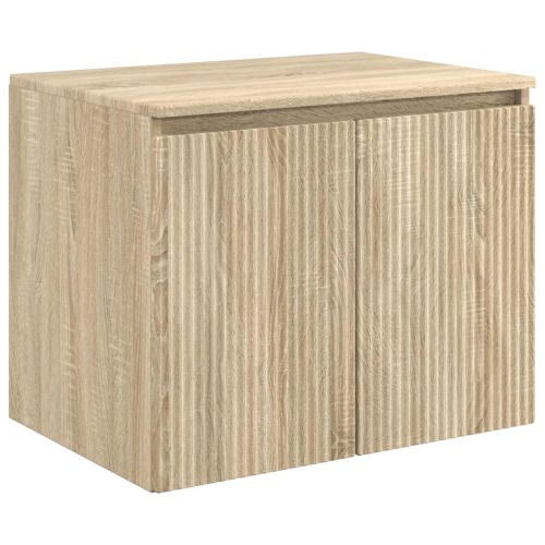Комплект шкафове за баня 3 бр. Дъб сонома 49,5 x 44,5 x 65 см
