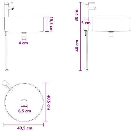 Комплект мебели за баня 3 бр. Опушен дъб 49,5 x 44,5 x 65,5 см