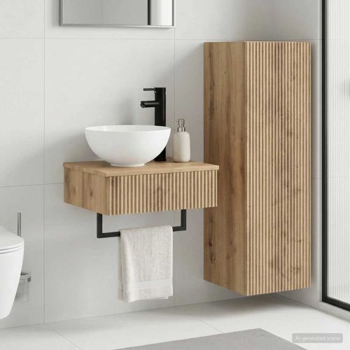 Комплект мебели за баня 2 бр. Дъб артизан 33 x 34,5 x 100 см