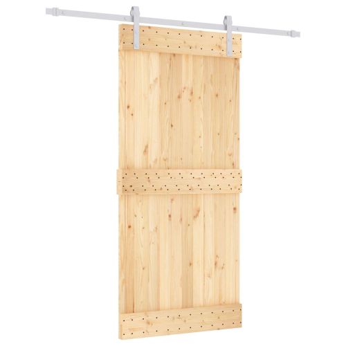 Преплъзваща се врата Естествено и бяло 95 x 210 cm