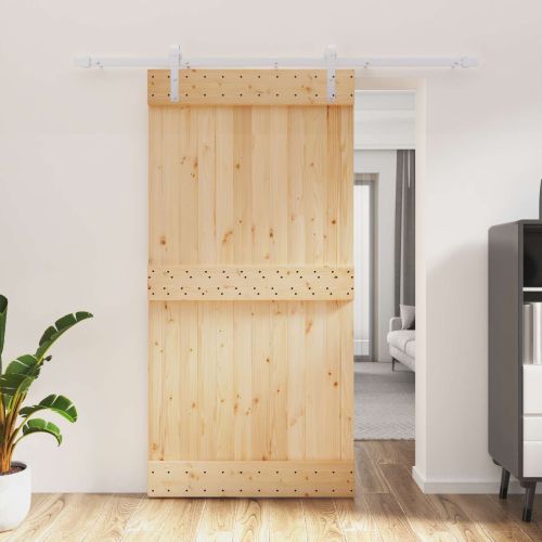 Преплъзваща се врата Естествено и бяло 100 x 210 cm