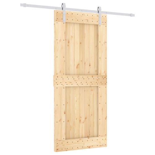 Преплъзваща се врата Естествено и бяло 90 x 210 cm