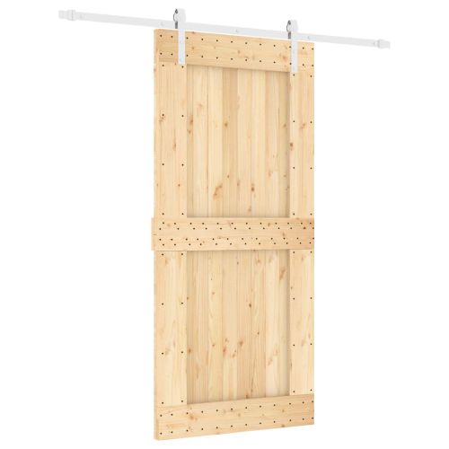 Преплъзваща се врата Естествено и бяло 95 x 210 cm