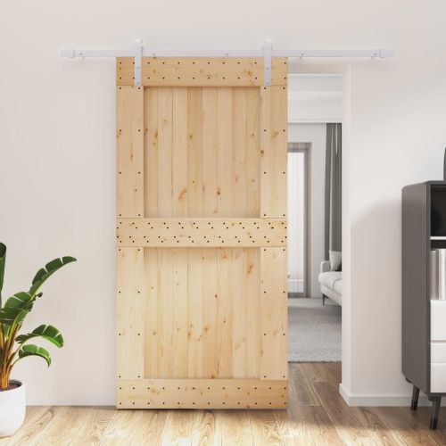 Преплъзваща се врата Естествено и бяло 100 x 210 cm