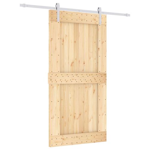 Преплъзваща се врата Естествено и бяло 100 x 210 cm