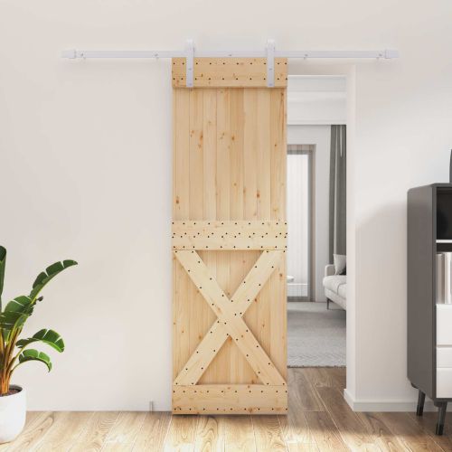 Преплъзваща се врата Естествено и бяло 70 x 210 cm