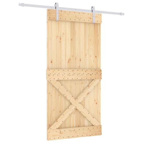 Преплъзваща се врата Естествено и бяло 100 x 210 cm