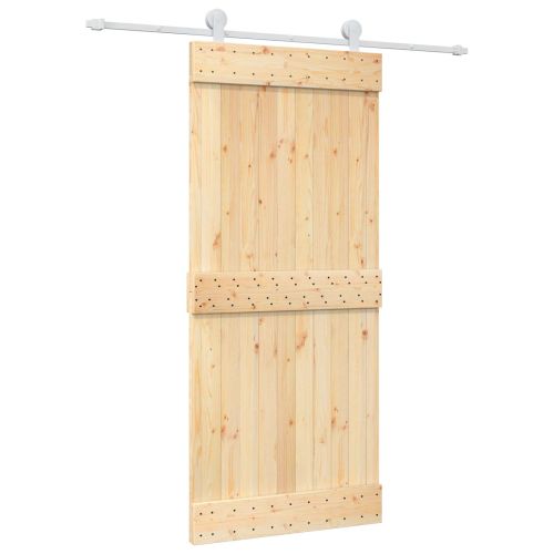 Преплъзваща се врата Естествено и бяло 90 x 210 cm
