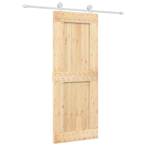 Преплъзваща се врата Естествено и бяло 80 x 210 cm