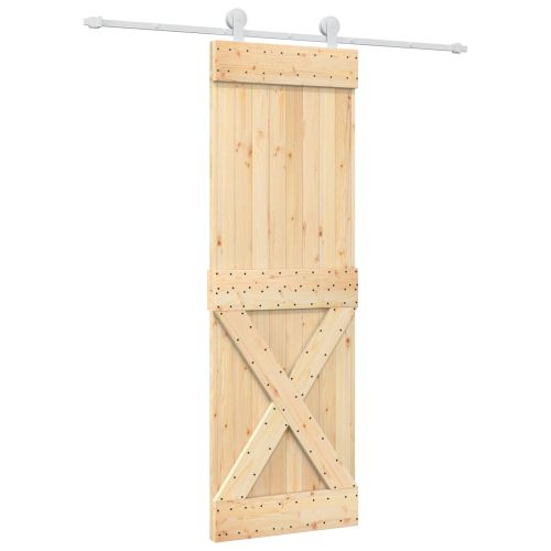 Преплъзваща се врата Естествено и бяло 70 x 210 cm