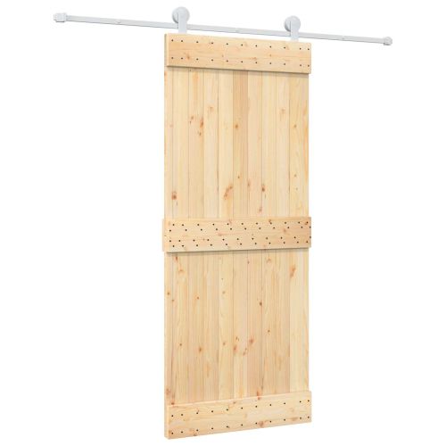 Преплъзваща се врата Естествено и бяло 85 x 210 cm