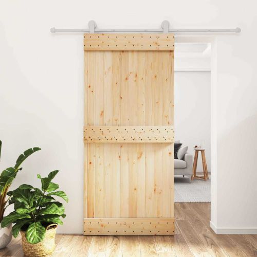 Преплъзваща се врата Естествено и бяло 95 x 210 cm