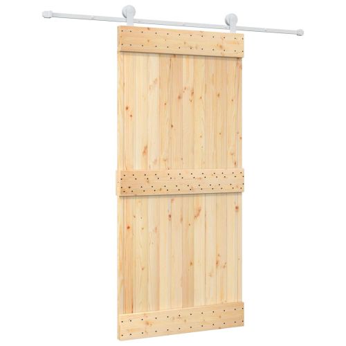 Преплъзваща се врата Естествено и бяло 95 x 210 cm