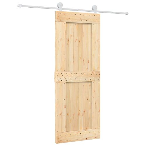 Преплъзваща се врата Естествено и бяло 80 x 210 cm