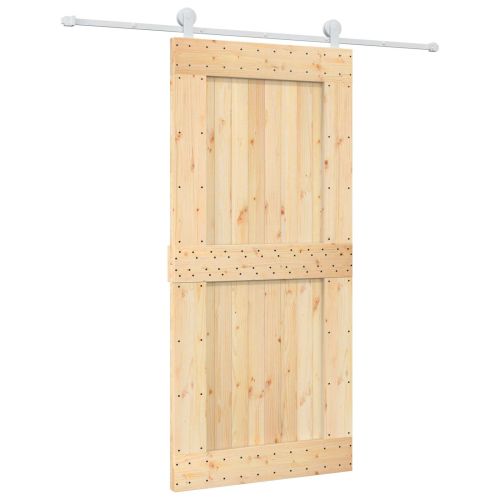 Преплъзваща се врата Естествено и бяло 95 x 210 cm
