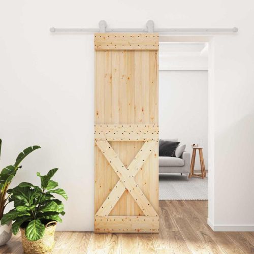 Преплъзваща се врата Естествено и бяло 70 x 210 cm