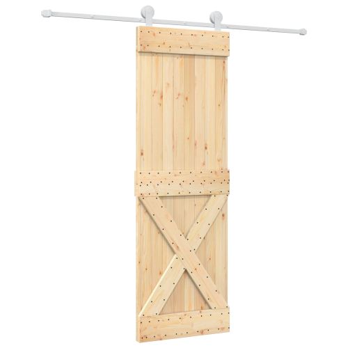 Преплъзваща се врата Естествено и бяло 70 x 210 cm