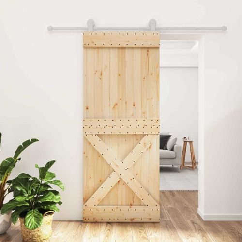 Преплъзваща се врата Естествено и бяло 85 x 210 cm