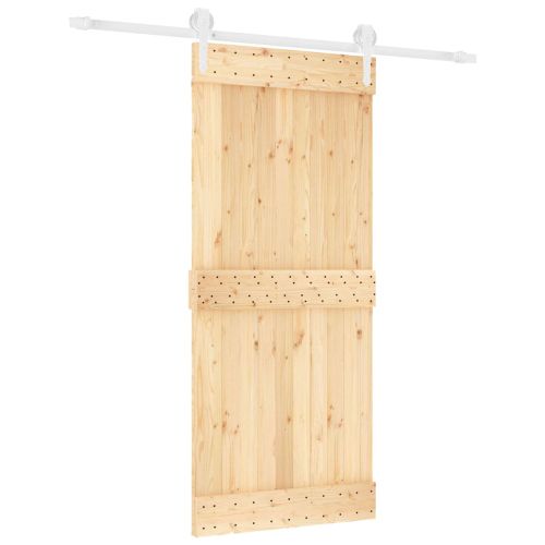 Преплъзваща се врата Естествено и бяло 90 x 210 cm