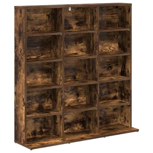 Кабинет за CD Опушен дъб 96 x 23,5 x 97,5 см