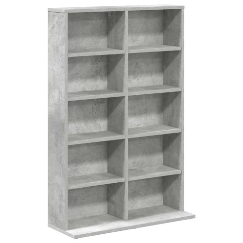 Кабинет за CD Бетонно сиво 65 x 23,5 x 97,5 см