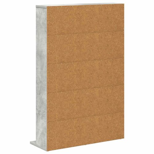 Кабинет за CD Бетонно сиво 65 x 23,5 x 97,5 см