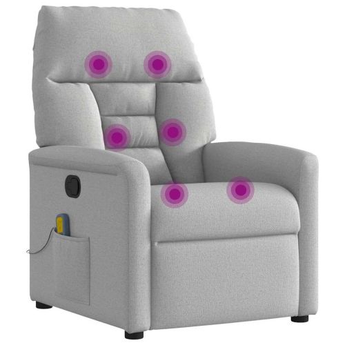 Масажен стол за лежанка Cloud Grey Fabric