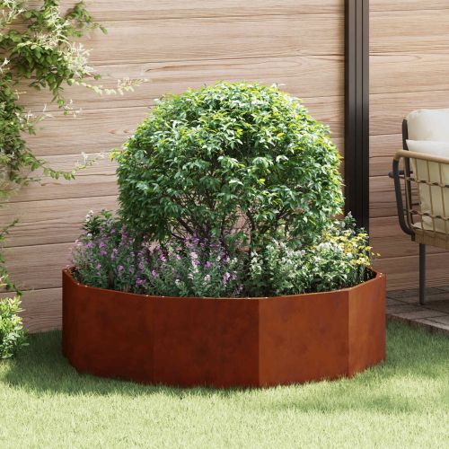 Кашпа Ръждясало 120 x 120 x 35 см Патинираща стомана