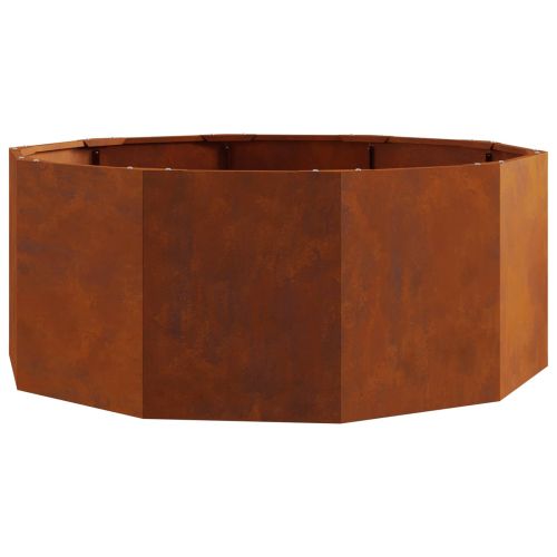 Кашпа Ръждясало 90 x 90 x 35 см Патинираща стомана
