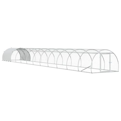 Кокошарник Сребристо 1200 x 150 x 100 см Поцинкована стомана