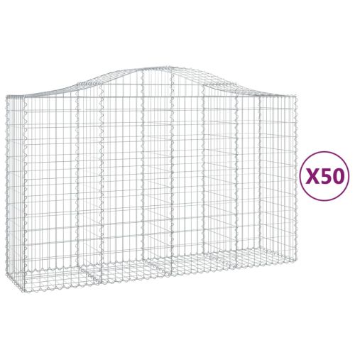 Габионни кошници арка 50 бр 200x50x120/140см поцинковано желязо