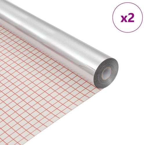 Самозалепващо огледално фолио 90 x 150 см 2 бр. Сребристо PET