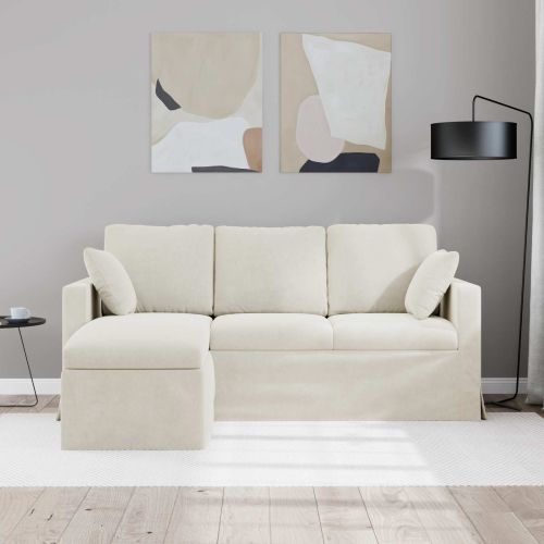 Диван Крем 178 x 134 x 80 см Кадифе