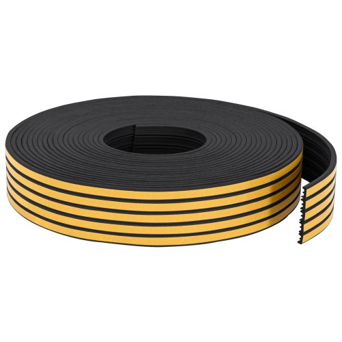 Самозалепваща се уплътнителна лента за прозорци Черно EPDM пяна