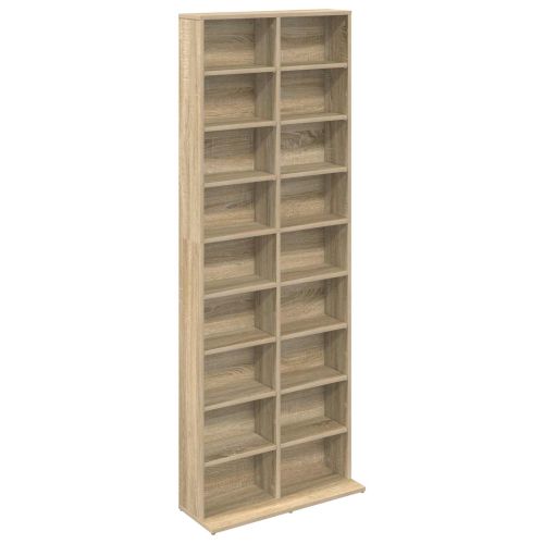 Кабинет за CD Дъб сонома 65 x 23,5 x 175 см Инженерна дървесина